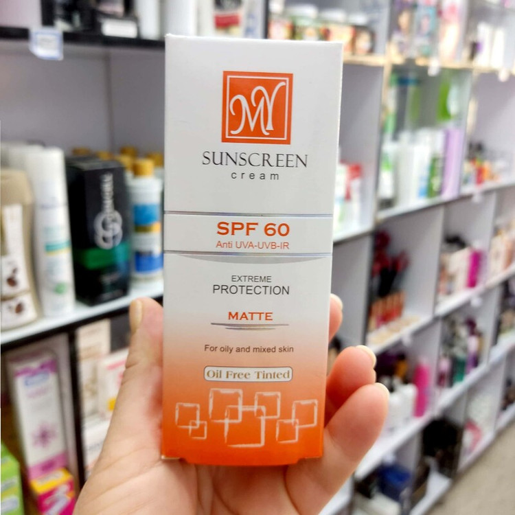 کرم ضد آفتاب مای رنگی پوست چرب ومختلط spf60